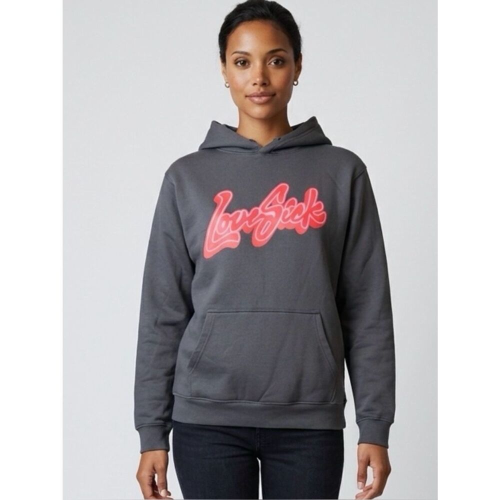 NWOT Unisex Black Graphic Hoodie Love Sak Don Toliver 2023 Concert Tour Size XL